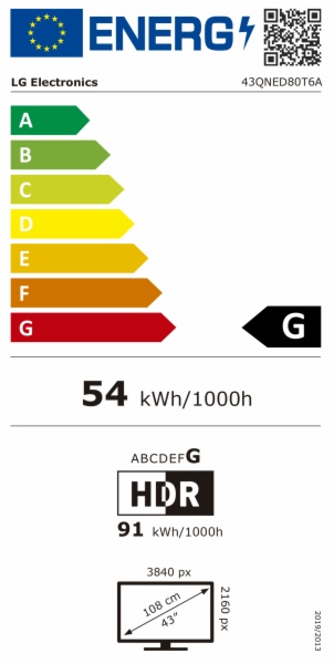 TELEVISOR LED LG 43QNED80T6A